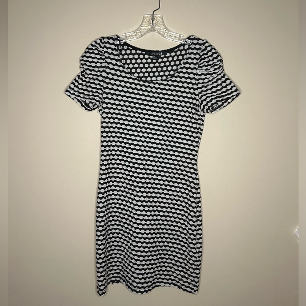 Forever21 Black and White Bodycon Dress